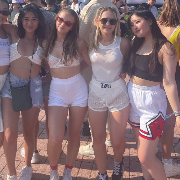 H&M white mesh cutout body suit - Picture 6 of 7